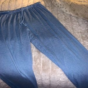 Pink sleepwear joggers blue